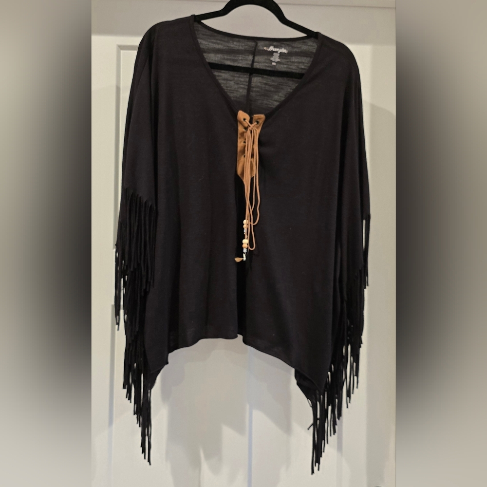 Wrangler Black Textured Top